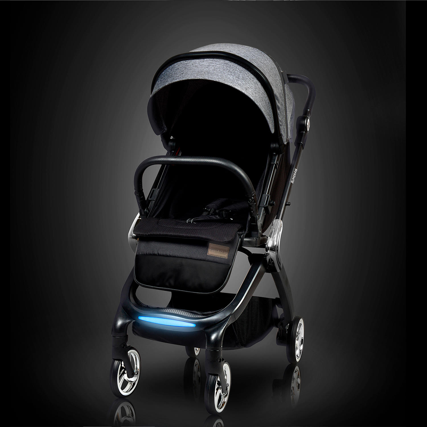 COCHE MEGA BABY BUMERAN ALONE GREY