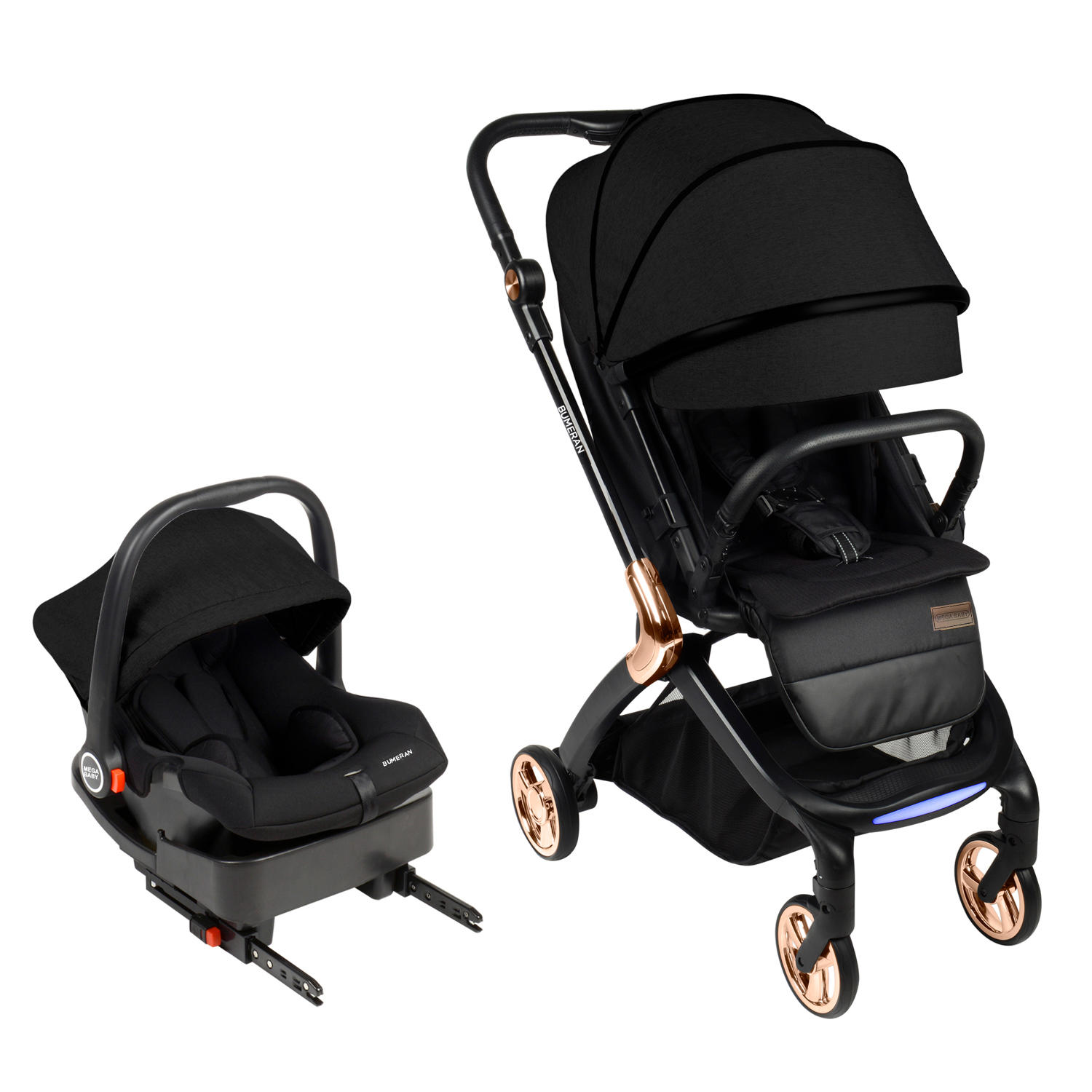 COCHE MEGA BABY T/S BUMERAN PREM BLACK