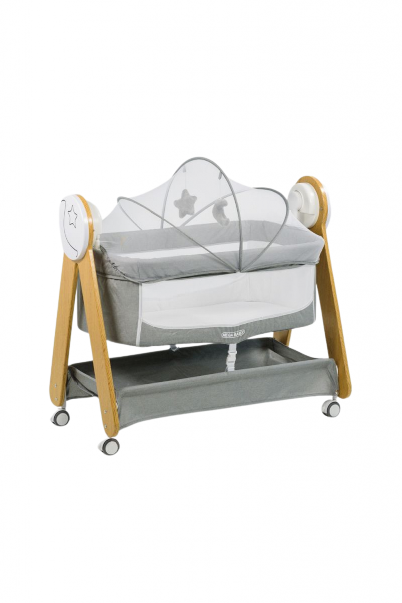 CUNA MEGA BABY M. LAMINADA ESTRELLA GREY