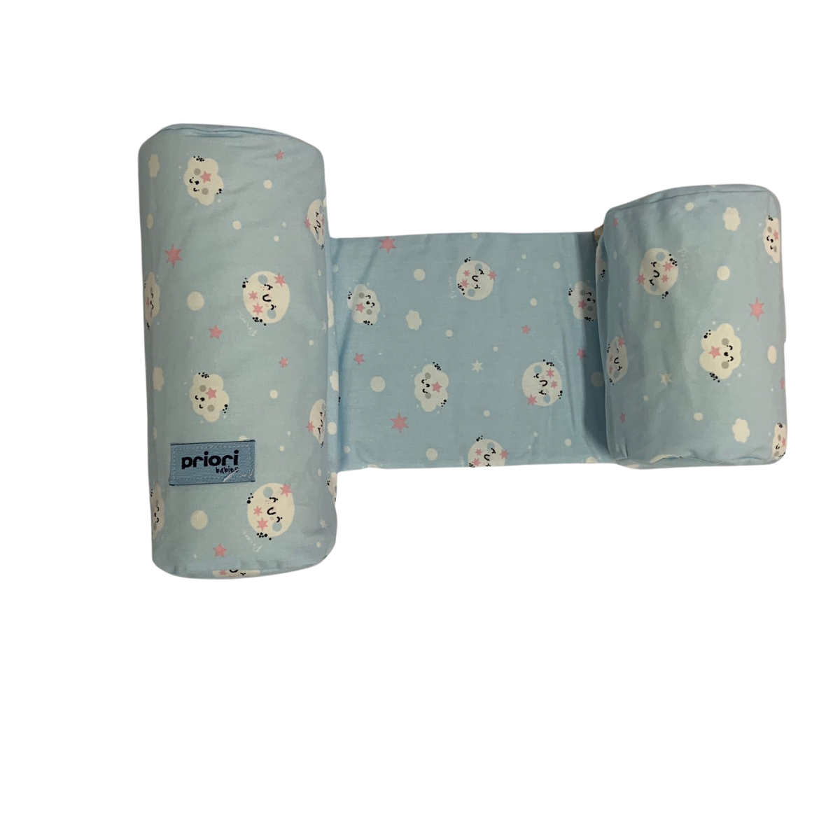 ALMOHADON CONTENEDOR  ESTAMPADO CELESTE NUBES