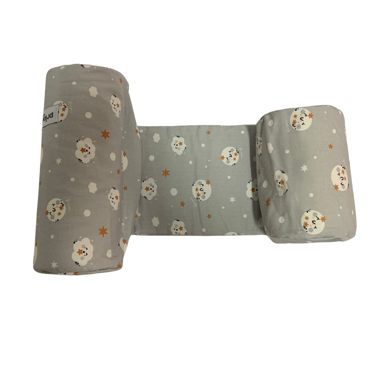 ALMOHADON CONTENEDOR ESTAMPADO GRIS CON NUBES