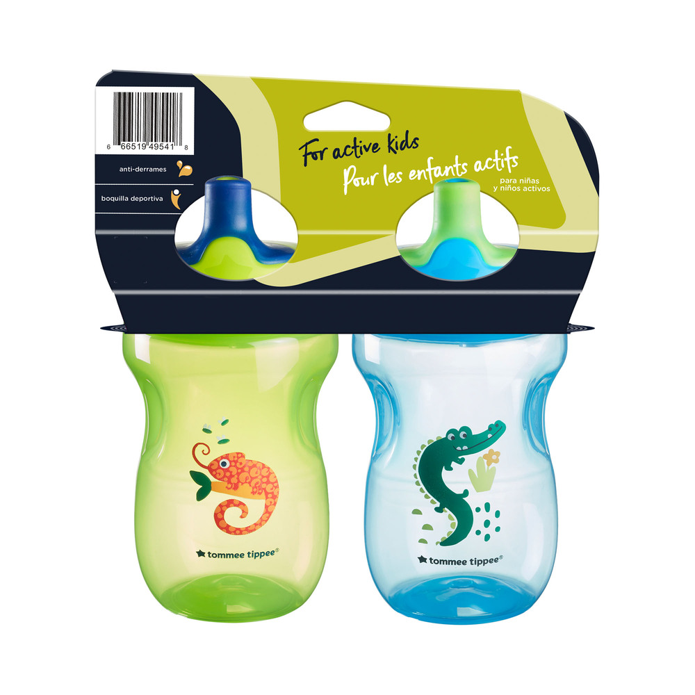 VASO 300ML SPORTEE 2 PK CELESTE &VERDE