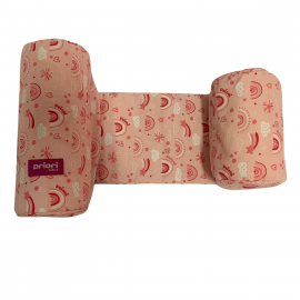 ALMOHADON CONTENEDOR ESTAMP.ARCO IRIS ROSA